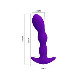 Анальна пробка - Pretty Love Yale Anal Plug Purple - мініатюра 8