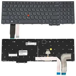 Клавіатура для ноутбука Lenovo (ThinkPad: L15 Gen 4) rus storm сірий підсвічування клавіш