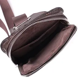 Сумка бананка Grande Pelle 22880 15,5х20,5х3,5 см Коричневий - мініатюра 8