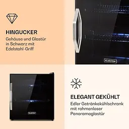 Холодильник для напоїв Klarstein Beersafe L Onyx (10032870) - мініатюра 3
