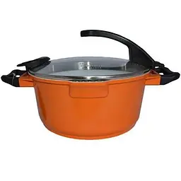 Каструля Barton Steel BS 4024 24 см 3,8 л orange - мініатюра 2
