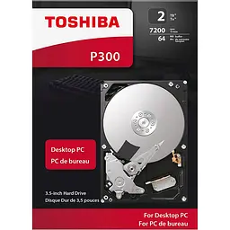 Жорсткий диск 3.5" Toshiba P300 2TB SATA 128MB [HDWD220UZSVA] [81199] - мініатюра 3