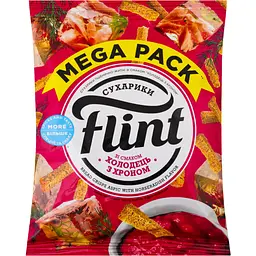 Сухарики пшенично-житні Flint Холодець з хріном 100 г