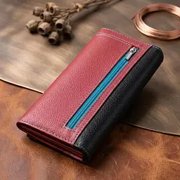 Місткий гаманець для прекрасних жінок із натуральної шкіри ST Leather 22517 різнокольоровий - мініатюра 4