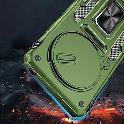 Чохол Epik ударостійкий Camshield Army Ring для Xiaomi Redmi Note 14 Pro 4G/5G/Poco X7 Оливковий/Army Green - мініатюра 2