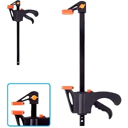 Струбцина столярна Alloid Building Tools швидкозатискна тип F 200 мм (FC-10200)