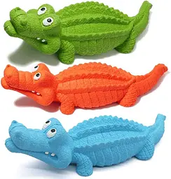 Іграшка для жування Derby Alligator з пищалкою, Помаранчевий - мініатюра 8