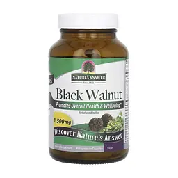 Травы Nature's Answer Черный орех, 1500 мг, Black Walnut, 90 вегетарианских капсул (NTA-16017)