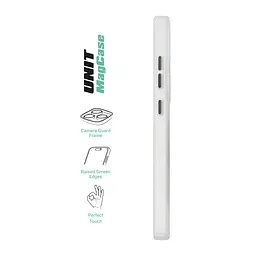 Чехол Samsung Galaxy S24 Ultra 5G (SM-S928), Unit MagSafe, белый, прозрачный, магсейф, противоударный, магнитный, панель-накладка с поддержкой MagSafe, с поддержкой беспроводной зарядки, TPU+PC, защита всего корпуса, ударопрочный - мініатюра 3