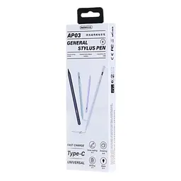 Стилус "REMAX Fast Charging Stylus Pen (Universall) AP03" White - мініатюра 2