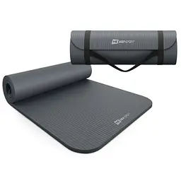 Коврик для йоги Hop-Sport HS-NB015GM NBR 1,5см графітовий - мініатюра 6