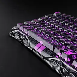 Клавіатура GravaStar Mercury K1 Lite 80keys BSUN Grey BT/WL/USB Transparent Black (GSV75LITE_XTAL_BLK) - мініатюра 12