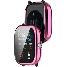 Чохол-накладка DK Silicone Face Case для Xiaomi Amazfit GTS 4 mini (pink rose) - мініатюра 2