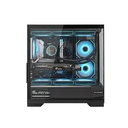 Корпус ALmordor QX25M LCD без БП Black (ALQX25MBK_LCD) - мініатюра 2