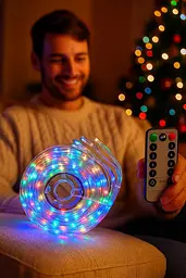 Гірлянда кольорова з пультом на 350 ламп XPRO (47933-LIGHT 350-rgb_237) - мініатюра 3