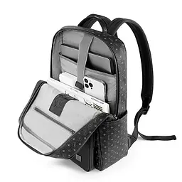 Рюкзак для ноутбука Wiwu Master Fingerprint Lock Backpack 15.6 чорний - мініатюра 5