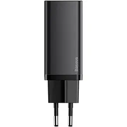 Зарядное устройство для Baseus GaN2 Lite Quick Charger C+U 65W EU Black (CCGAN2L-B01) - миниатюра 3