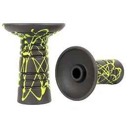 Чаша для кальяну Gusto Bowls Alien BLACK Glaze зелений - мініатюра 2