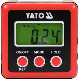 Кутомір електронний YATO діапазон 4х0-90° з живленням від 2 батарейок 1.5 В тип ААА (YT-71000) - мініатюра 3