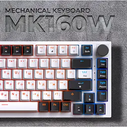Клавіатура GamePro Red з Hot-Swap RGB White дротова механічна (MK160W) - мініатюра 19