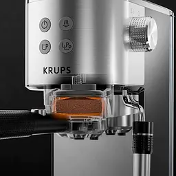 Кавоварка ріжкова Krups Virtuoso+ Tamping System 1 л сіра (XP499EE0) - мініатюра 6