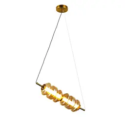 Світильник підвісний LED Levistella 800P3166 (110*310) AM, бронзовий, метал + скло, сучасний стиль - мініатюра 2