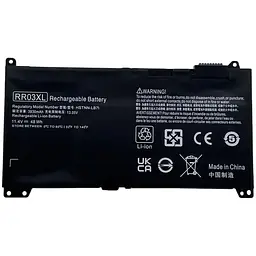 Акумулятор до ноутбука HP ProBook 450 G4 RR03XL, 40Wh (3500mAh), 3cell, 11.4V, Li-ion AlSoft (A47722)