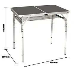 Стіл Bo-Camp Case Model 90x60 cm Grey (1404393) (DAS301469) - мініатюра 7