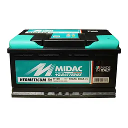 Акумулятор 6СТ-100A MIDAC HERMETICUM, 12V, 100Ah, (-/+) Євро, EN800А - мініатюра 2