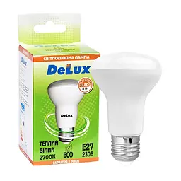 Лампочка Delux FC1 8 Вт R63 2700K 220В E27 (90001459) - мініатюра 3