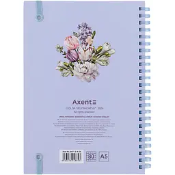 Блокнот Axent Spring flow OS на спіралі А5 в клітинку 80 аркушів (8471-5-A-OS) - мініатюра 3