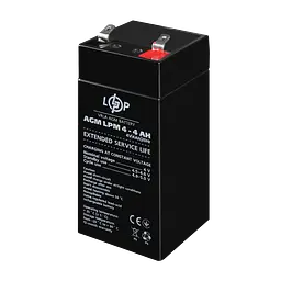 Акумулятор AGM LPM 4V - 4 Ah - мініатюра 3