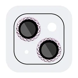 Захисне скло Metal Shine на камеру (у упак.) для Apple iPhone 15 (6.1) / 15 Plus (6.7) Рожевий / Pink