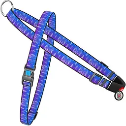 Шлея для собак Waudog Nylon Ловець снів c QR паспортом, швидкознімна, 45-65х55-80х2 см (5393)