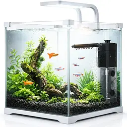 Акваріум, комплект Kruger Meier Shrimp!One Pro 30 білий 15 л 24x25x26.5 см