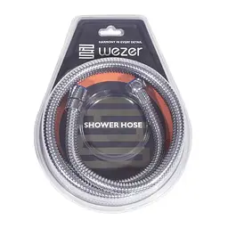 Душовий шланг 150 см хром Wezer WKR-008-150, Хром - мініатюра 2