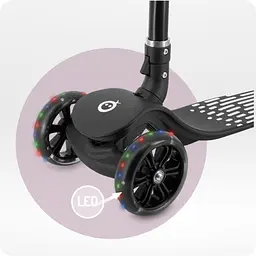 Триколісний самокат MoMi San Black (HULA00016) - мініатюра 7