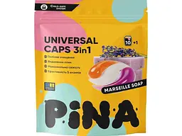 Капсули для прання PINA 11шт Universal Marseille Soap дой-пак