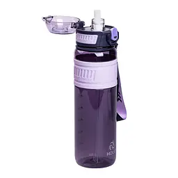 Пляшка для води спортивна Houo 1 л з фліп кришкою, фіолетовий Yiwu HP-14-33V - мініатюра 2