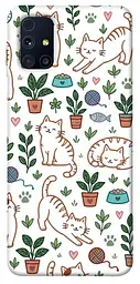 TPU чохол Demsky Cats pattern для Samsung Galaxy M31s