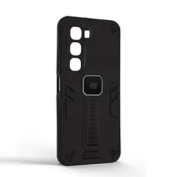 Чехол для Infinix Hot 60i 4G, Proover, черный, с подставкой и магнитом, противоударный, ударопрочный, бронированный, панель-накладка, защита всего корпуса, термополиуретан (TPU) + поликарбонат (PC), ArmorStandart (ARM87291) - мініатюра 2