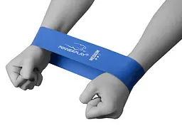 Резинка для фітнесу PowerPlay 4114 Mini Power Band 1 мм Medium Сіня (7.5 кг) (PP_4114_Blue_Medium) - мініатюра 6