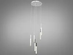 Люстра стельова LED Diasha 3001/6HR, 14W, хром, сучасний стиль для коридору, вітальні, спальні