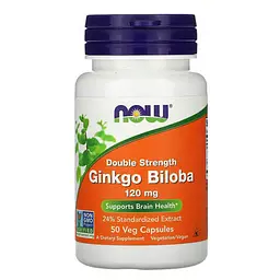 Гинкго Билоба Ginkgo Biloba 120 mg 50 капсул NOW vit0006157