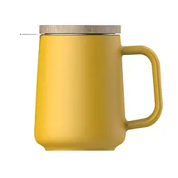 Чашка-заварник U Brewing Mug Wood, 500 мл - Червоний - мініатюра 9
