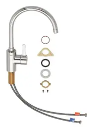 Змішувач для мийки Grohe Eurosmart одноважільний Хром 30412 - мініатюра 4