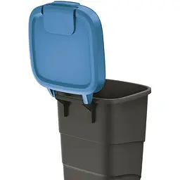Бак для сміття Prosperplast Wheeler 90 л чорний синя кришка (NBWB90-2383C) - мініатюра 3