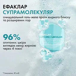 Очищувальний гель-желе La Roche-Posay Effaclar супрамолекуляр проти жирного блиску та розширених пор 200 мл - мініатюра 2