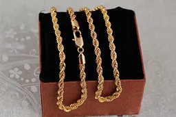 Ланцюг Xuping Jewelry канатик 60 см 5 мм золотистий