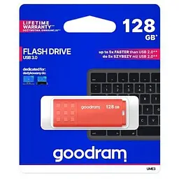 USB флеш накопичувач Goodram 128GB UME3 Orange USB 3.0 (UME3-1280O0R11) - мініатюра 4